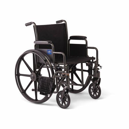 Photo 1 of -FACTORY SEALED- Medline K1 18" Wheelchair with Elevating Leg Rests
