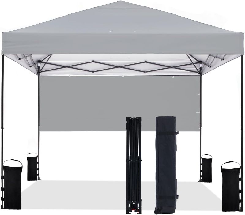 Photo 1 of 10'x10' Pop Up Canopy Tent with Half Sidewall Outdoor