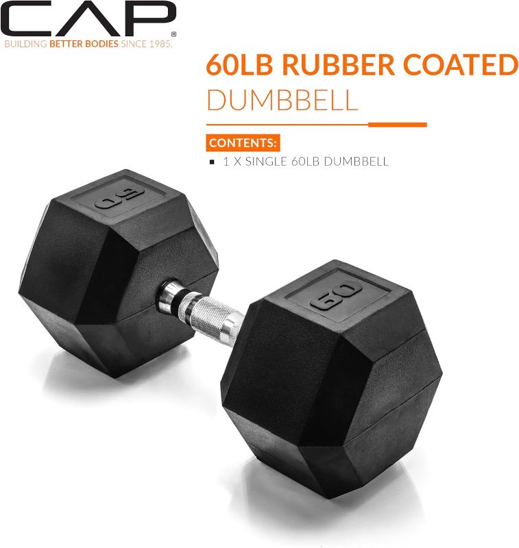 Photo 1 of 60 lbs CAP Barbell Coated Dumbbell Weight 