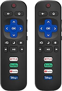 Photo 1 of (Pack of 2) Replacement Remote Control Only for Roku TV, Compatible for TCL Roku/Hisense Roku/Onn Roku/Philips Roku Smart TVs(Not for Stick and Box)
