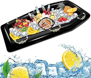 Photo 1 of 52Inch Inflatable Coffin Cooler Coffin Pool Float Inflatable Cooler Ice Chest Buffet Cooler Drink Beverage for Halloween Party Spooky Decor Cooler Pool Party Picnic Barbecue Party
