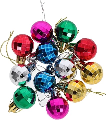 Photo 1 of 12pcs Christmas Tree Pendant Plastic Ball Ornaments Ball Hanging Decoration Decorative Christmas Balls Christmas Tree Decorations Balls Tree Hanging Ornaments Christmas Supplies
