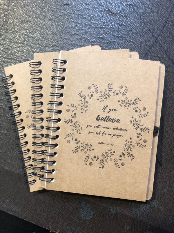 Photo 1 of "If you believe you will receive whatever you ask for in prayer" Notebooks - 3 Count - Small