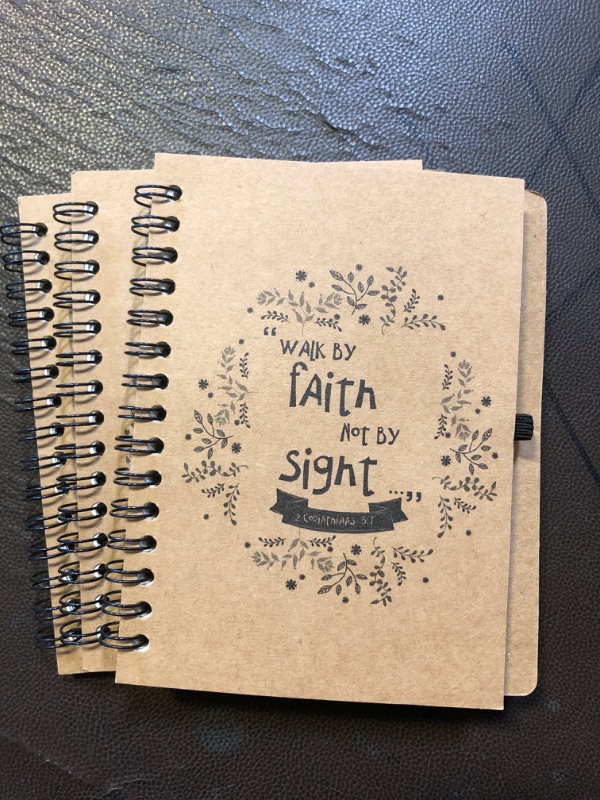 Photo 1 of "Walk by faith not by sight" Notebooks - 3 Count - Small