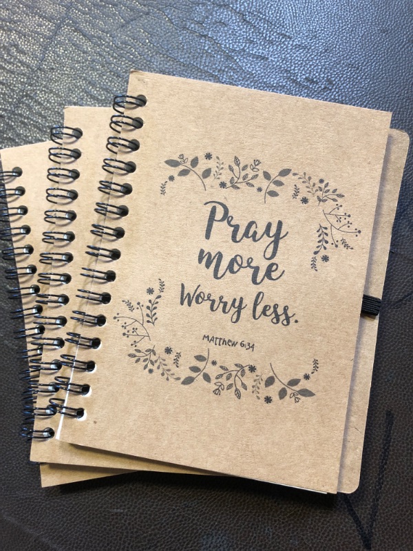 Photo 1 of "Pray more worry less" Notebooks - 3 Count - Small