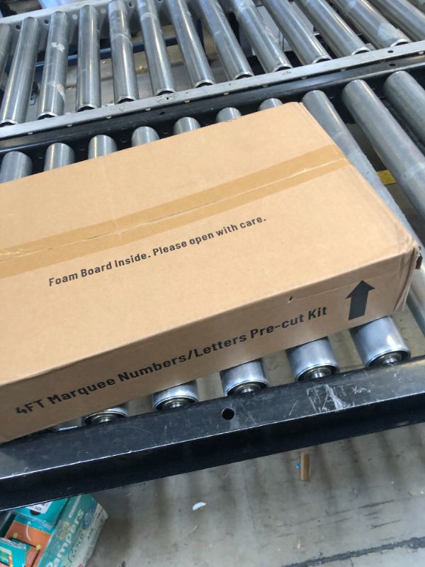 Photo 1 of 4FT Marquee Light Up Numbers Pre-Cut Frame Giant Marquee Numbers 4, Mosaic Numbers for Balloons, 14th 24th 34, 40th Birthday Decorations for Women Men, 40th Anniversary Decorations, Party Decor Number 4 4FT