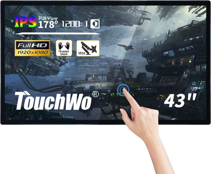 Photo 1 of 43 inch Interactive Touchscreen Monitor, Smart Board with 16:9 Display 1080P, Win-10 Electronic Whiteboard Touchscreen PC for Office and Classroom, Core i5 RAM 4G & ROM 128G
