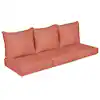 Photo 1 of 25 in. x 25 in. x 5 in. (6-Piece) Deep Seating Outdoor Couch Cushion in Sunbrella Cast Coral ---- STOCK PHOTO FOR REFERENCE ONLY --- PARTIAL SET