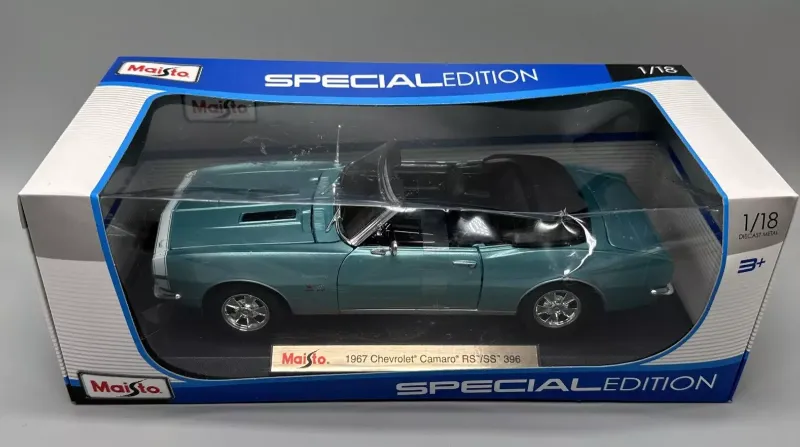 Photo 1 of  Maisto 1967 Chevrolet Camaro RS/SS 396 Convertible Diecast Special 1:18  