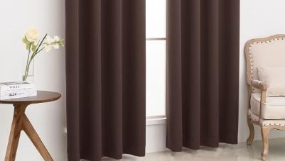 Photo 1 of  Window Drapes for Living Room, Thermal Insulated, Noise Reduction, ChocolatE BROWN SIZING UNKNOWN 