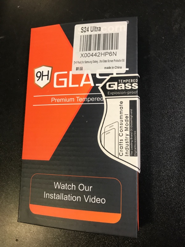 Photo 1 of [3+3 Pack] for Samsung Galaxy S24 Ultra Screen Protector, 9H Tempered Glass, Ultrasonic Fingerprint Compatible, HD Clear Case Friendly for Samsung S24 Ultra Glass Screen Protector 5G