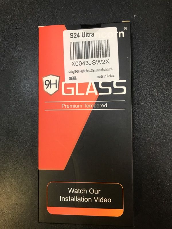 Photo 1 of [3+2 Pack] for Samsung Galaxy S24 Ultra Screen Protector, 9H Tempered Glass, Auto Alignment Kit, Ultrasonic Fingerprint Support, Case Friendly for Samsung S24 Ultra Glass Screen Protector 5G