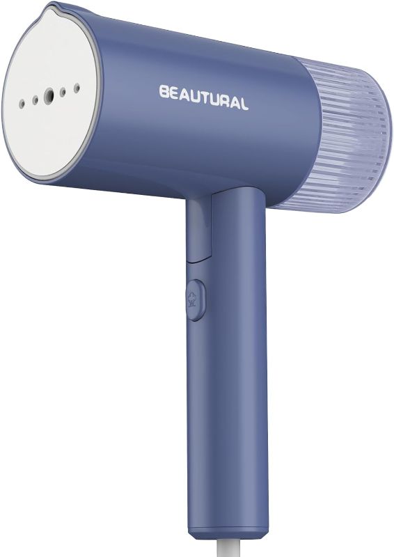 Photo 1 of BEAUTURAL Steamer for Clothes, Foldable Handheld Clothing Wrinkles Remover for Garments, 30-Second Fast Heat-up, Portable Fabric Steamer for 120V Countries, Not for Use in 220V Such as Europe
