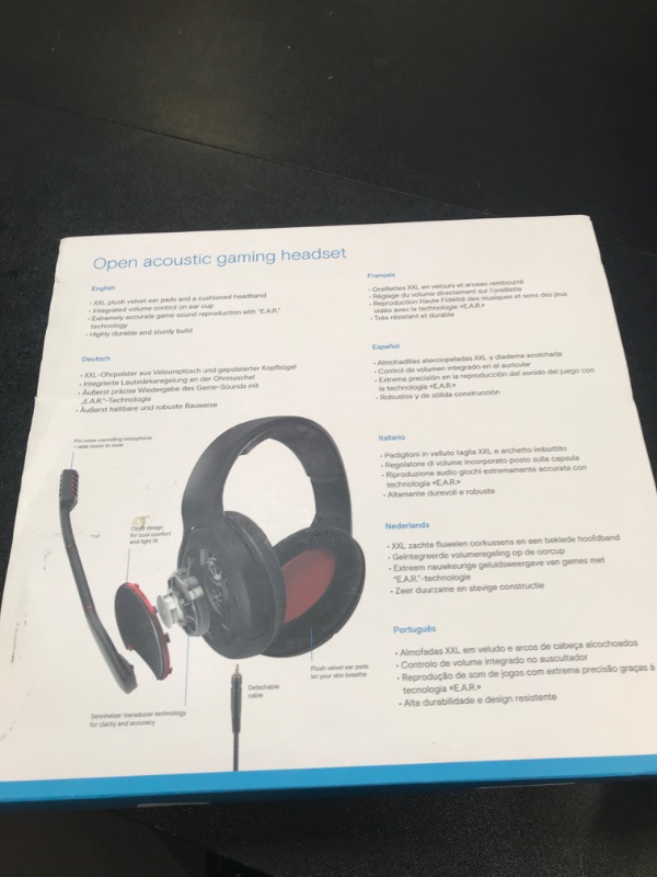 Photo 2 of  EPOS GAME ONE Gaming Headset - Open Acoustic, Noise-Canceling Mic, Flip-To-Mute, XXL Plush Velvet Ear Pads, PC/Mac/Xbox/PS4/Switch/Smartphone Compatible - Black
 