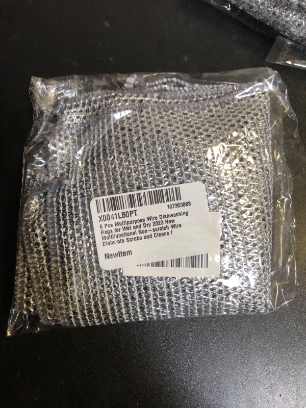 Photo 1 of 6PCS WIRE DISHWASHING RAGS 2 PACK 