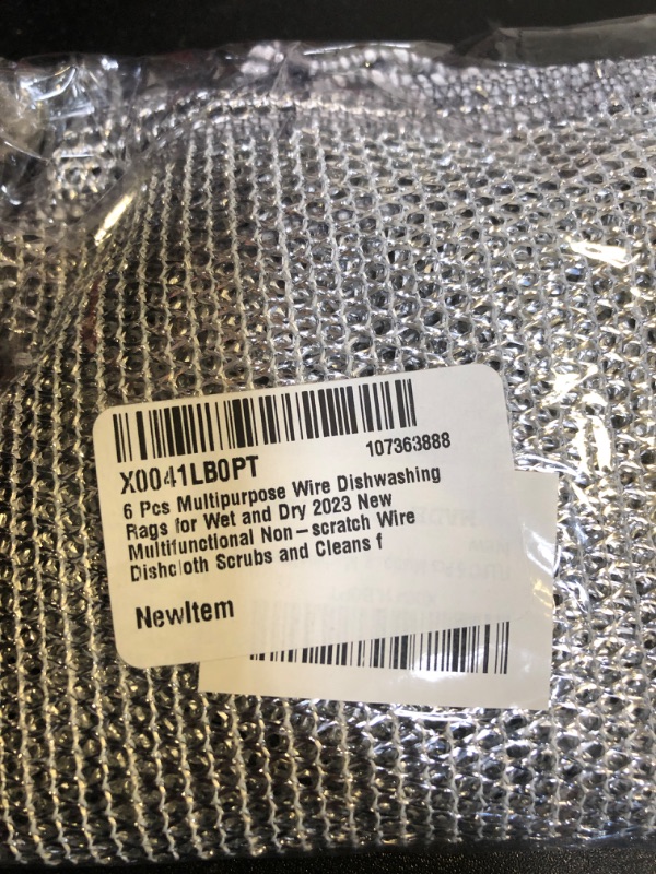 Photo 1 of 6PCS WIRE DISHWASHING RAGS 2 PACK 