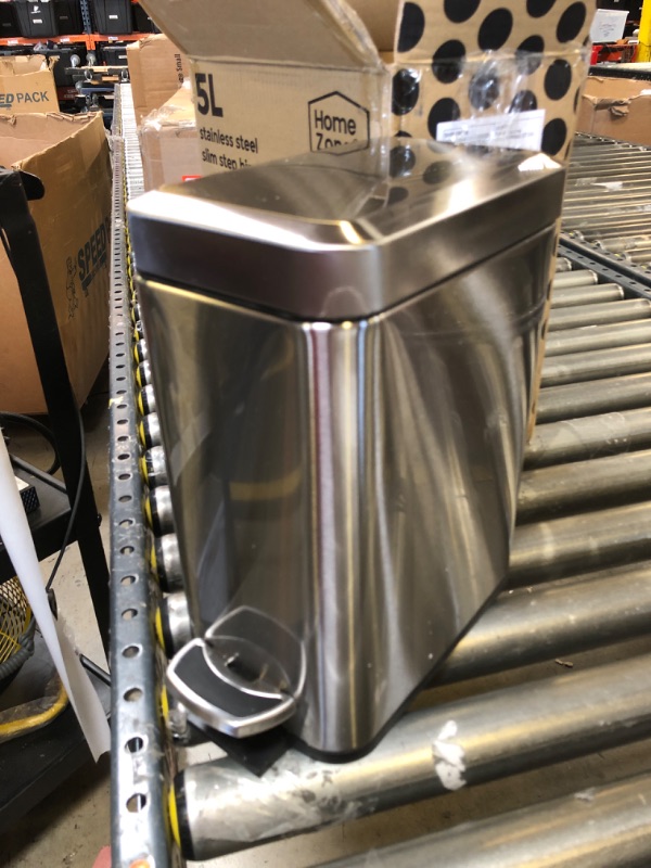 Photo 1 of 5LB Stainless Steel Slim Step Bin