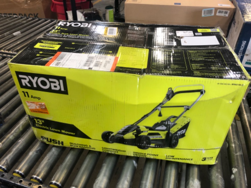 Photo 1 of 13 in. 11 Amp Corded Electric Walk Behind Push Mower