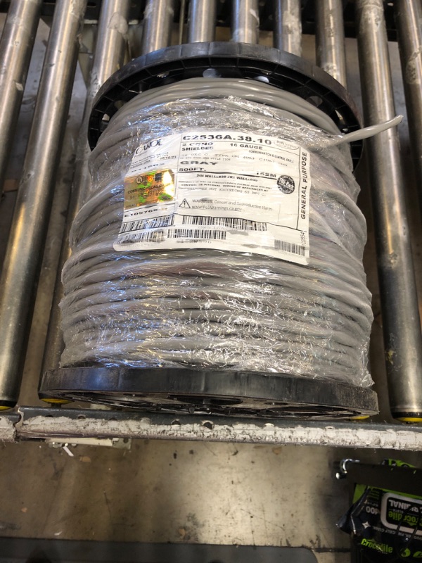 Photo 3 of 
CAROL CABLE/GENERAL CABLE C2536A.38.10
Multiconductor Cable, Shielded, 2 Conductor, 16 AWG, 500 ft, 152.4 m