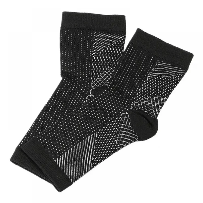 Photo 1 of Ankle Compression Sleeve - Open Toe ?ompression Socks for Swelling, Plantar Fasciitis, Sprain, Neuropathy - Nano Brace for Women and Men 