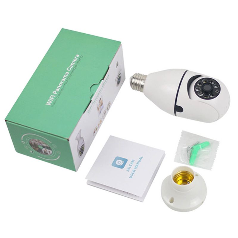 Photo 1 of 2024 Bulb Camera HD Wireless Motion Detection Alarm Night Vision Clear Images WiFi E27 Socket Camera for Home
