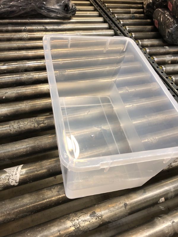 Photo 1 of  17qt Clear Plastic Storage Bin