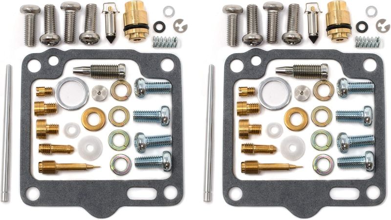 Photo 1 of 0101-119 Carburetor Rebuild Repair Parts Kit (Set of 2) Compatible with Yamaha 88 XV750 Virago 750 (Non-California), 89-97 XV750 Virago 750
