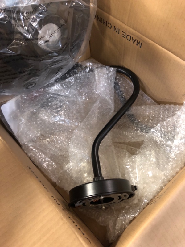 Photo 1 of 12.6" Large Outdoor Gooseneck Barn Light Fixture, Porch Light with Dusk to Dawn, Coarse Gooseneck Arm - Wall Sconce Farmhouse?Classic Vintage Style 12.6 Diameter- 2 Pack