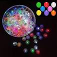 Photo 1 of 100pcs Multicolor LED Balloon Light,Rainbow Colored