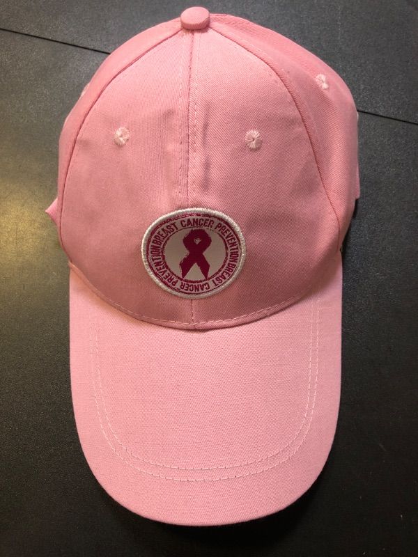 Photo 1 of Breast Cancer Awareness Hat - Light Pink - One Size Adjustable