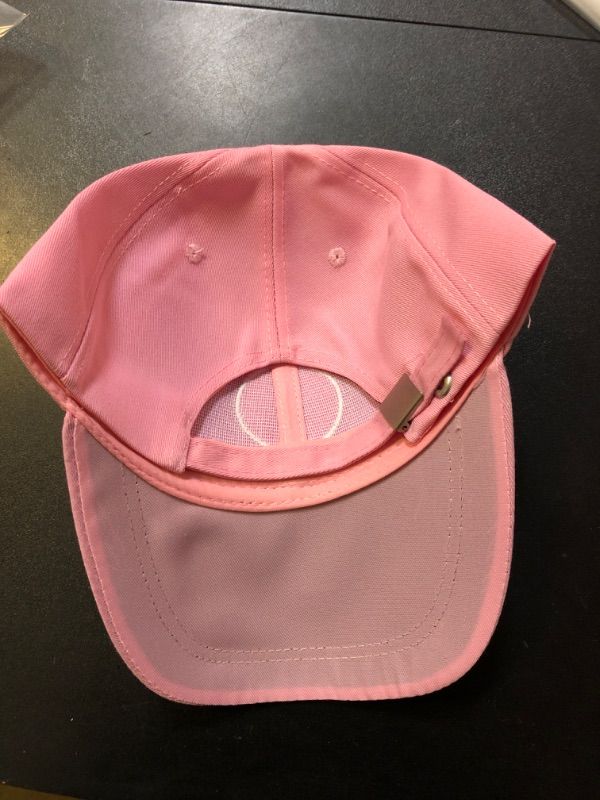 Photo 2 of Breast Cancer Awareness Hat - Light Pink - One Size Adjustable