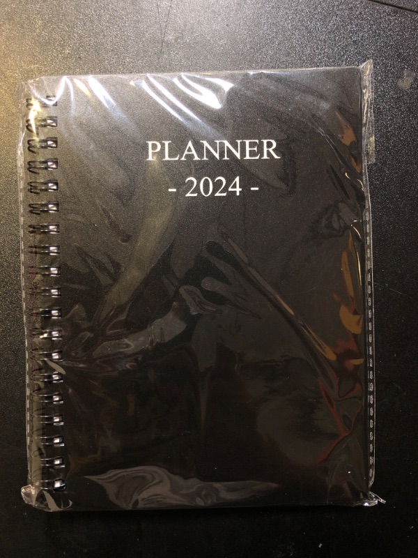 Photo 2 of 2024 Planner, Weekly Planner with Monthly Tabs, Runs from January 2024 - December 2024, 2024 - Black