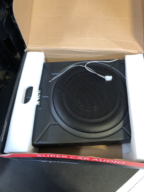 Photo 3 of 10 inch 600W 12V Active Under Seat Car Sub Woofer Stereo Power Amplifier Enclosure Speaker