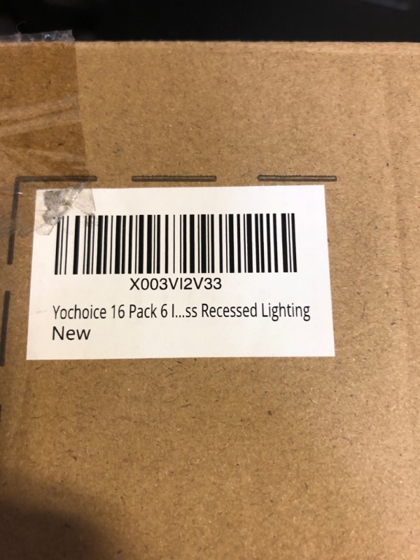 Photo 4 of 16 Pack 6 Inch 5CCT Ultra-Thin LED Ceiling Recessed Lights with Junction Box, Dimmable Can Lighting, 2700K/3000K/3500K/4000K/5000K Selectable, 12W 120W Eqv, 1200LM Brightnes Canless Wafer Downlight
