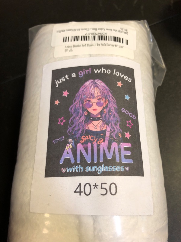 Photo 2 of  " GIRL WHO LOVES ANIME" THROW BLANKET 