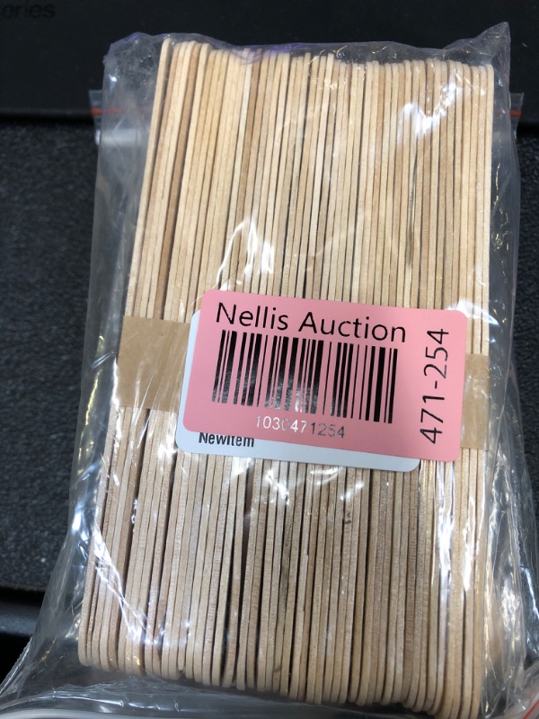 Photo 2 of 100Pcs Large Wax Waxing Wooden Stick, Body Hair Removal Sticks Applicator Spatula, Size 6"X3/4" 2pcs