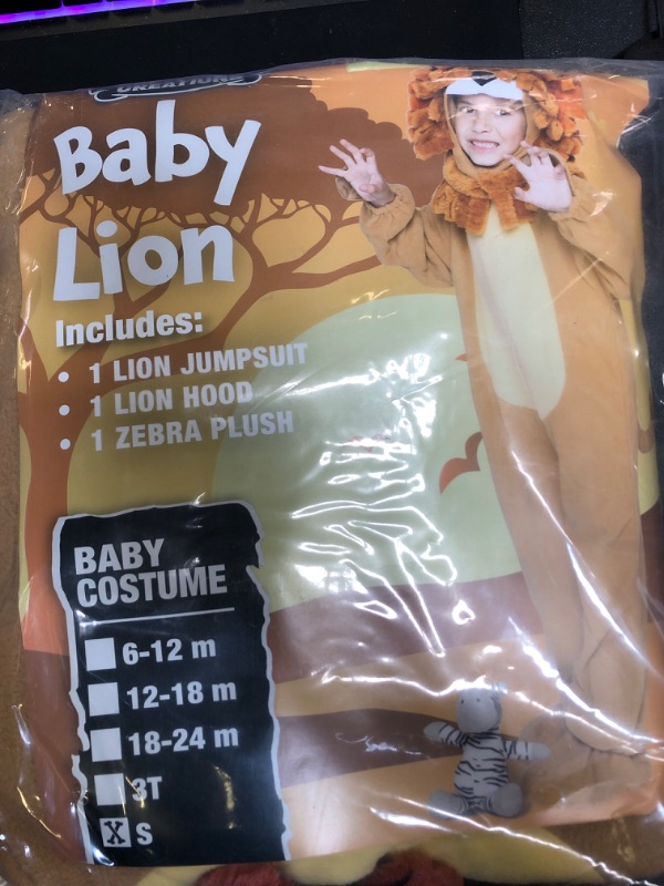 Photo 2 of 
Visit the Spooktacular Creations Store
Spooktacular Creations Baby Realistic Lion Costume with Toy Zebra