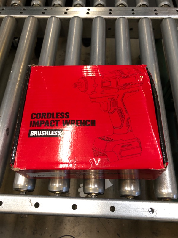 Photo 3 of Cordless Impact Wrench 1/2 inch for Milwaukee M18 Battery, 900Ft-lbs(1200N.m) High Torque Brushless Electric Impact Wrench Gun, Power Impact Driver with 4-Mode Speed, LED Work Light(no battery) 900ft-lbs Wrench (MISSING BATTERY)