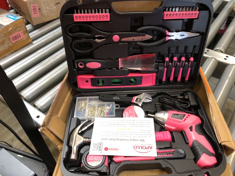 Photo 2 of 135-Piece Home Tool Kit in Pink
