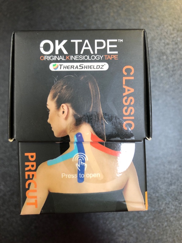 Photo 2 of  Elastic Kinesiology Athletic Tape, 20 Count, 10” Precut Strip  exp 04 15 2027 size 2'' x 16.4 PINK
FACTORY SEALED 