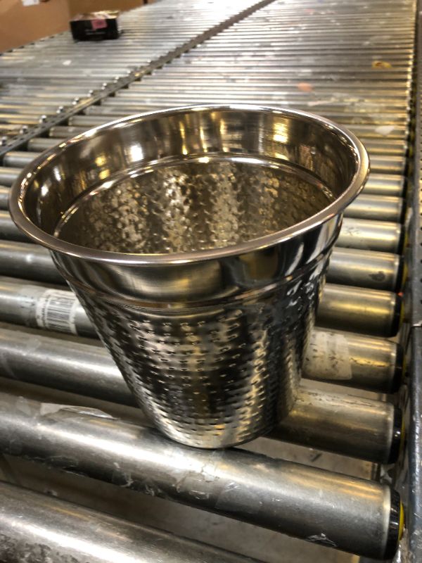 Photo 2 of Chef Craft Hammered Champagne Bucket, 4 Quart, Stainless Steel