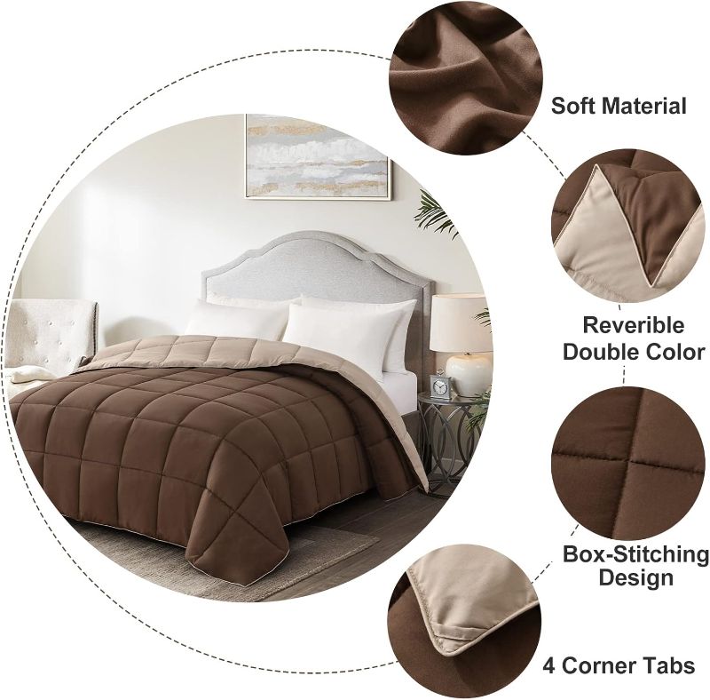 Photo 1 of  Brown Down Alternative Comforters unkonwn size