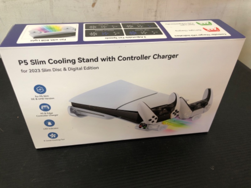 Photo 1 of  P5 Slim Cooling Stand with Controller Charger
