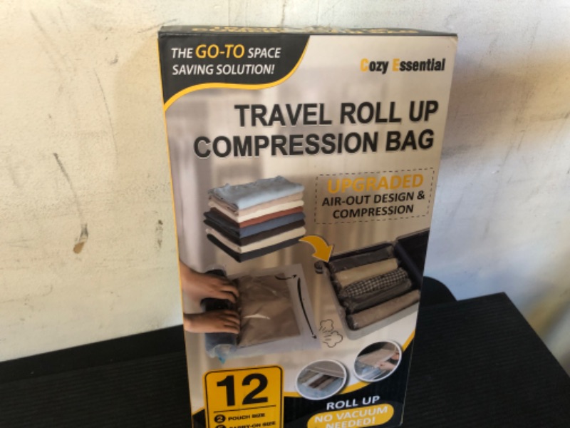 Photo 1 of  Travel Compression Bags Vacuum Packing, Roll Up  