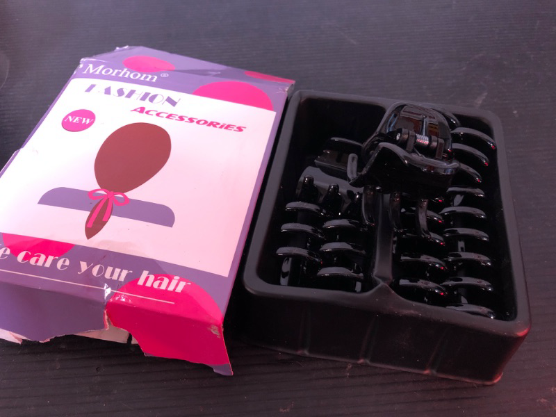 Photo 1 of  6 Pieces Morhom Jaw Clips, 1.3 Inch Hair Claw Clips for Thick or Medium Hair
