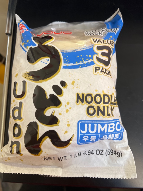 Photo 1 of Myojo Jumbo Udon Noodles, No Soup, 20.94 oz 1.31 Pound (Pack of 1)BB 03-12-2025
