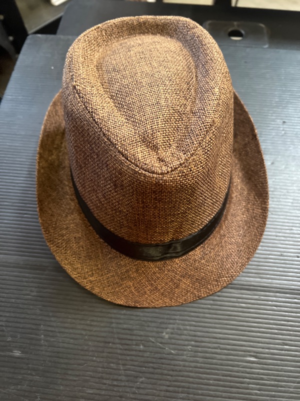 Photo 1 of for Ladies Men and Women Retro Jazz Hat Soild British Sun Hat Travel Sun Hat