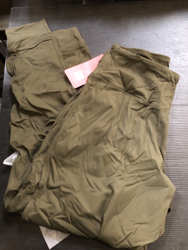 Photo 1 of  womens legging joggers- army green -size medium 