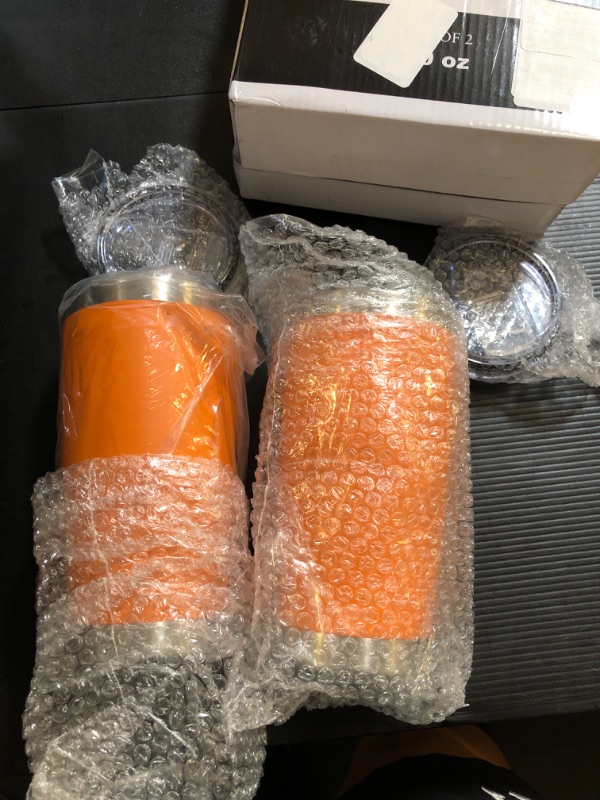 Photo 1 of  tumbler set - 2 pcs - 20 oz - orange