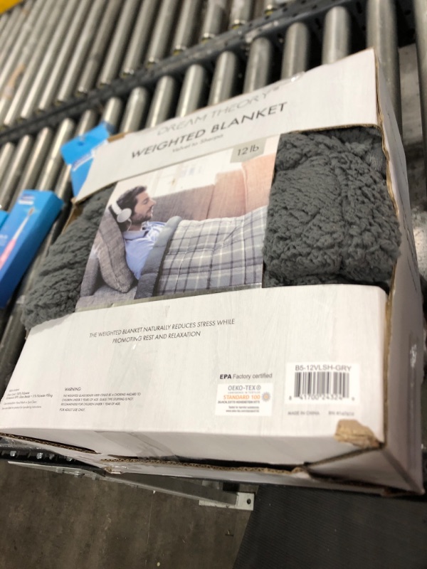Photo 1 of 12 lb weighted blanket gray 
